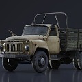 Doomsday Apocalypse Broken Armored Car Broken Car Truck Jeep Tractor 3d model