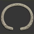 Elegant Silver Metal Bracelet With Intricate Carved Floral Patterns Design