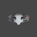 Fierce Panda Game Movie Character in Samurai Armor with Red Sash