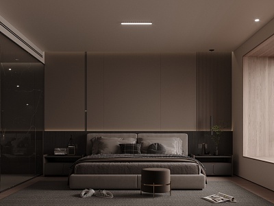 Dark Bedroom 3d model