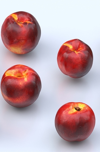 Nectarine Fruit Plum Peach Hawthorn 3d model