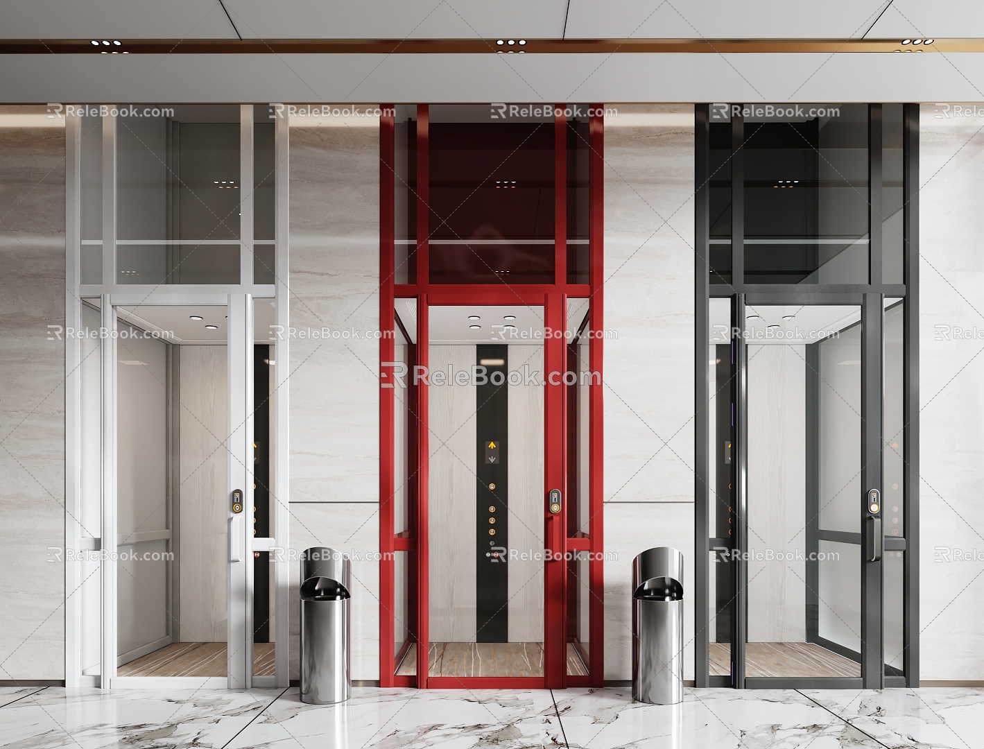 Modern Elevator Villa Elevator Lift 3d model