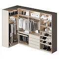 Practical Storage Cabinet With Hanging Clothes Folded Garments Drawers Hats Bags Shoes And Storage Boxes