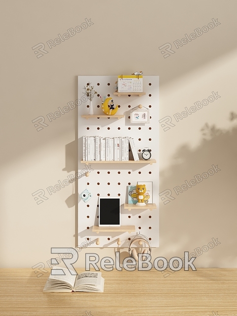 Desk Hole Board Storage Rack model