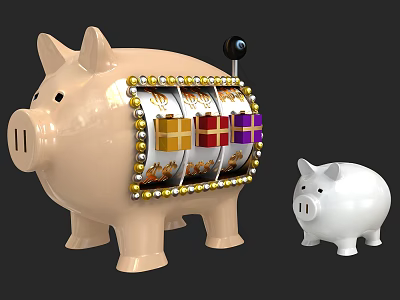 Modern Piggy Bank Piggy Bank 3d model
