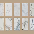 Display Of Various Natural Marble Tiles With Different Patterns And Textures