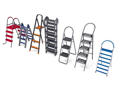 Modern ladder combination 3d model