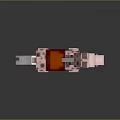 Pixel Art Horse Character With Pink Spotted Body And Red Saddle