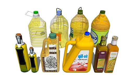 modern edible oil 3d model