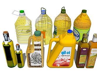 modern edible oil 3d model