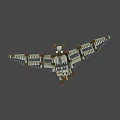 Lego Style Block Built Flying Eagle Game And Movie Character Design 3d model
