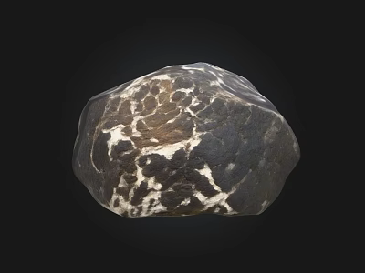 Natural Stone Wood Decorative Piece With Unique Textures And Crafted Design 3d model