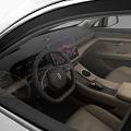 White SUV Car With Modern Exterior Design And Black Roof