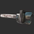 Wolverine Brand Vintage Metal Chainsaw With Rustic Design And Sharp Blade