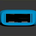 HP 32GB Blue USB Flash Drive with Keychain Hole Portable Storage Device