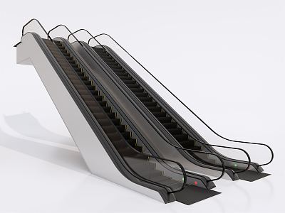 modern elevator escalator elevator 3d model