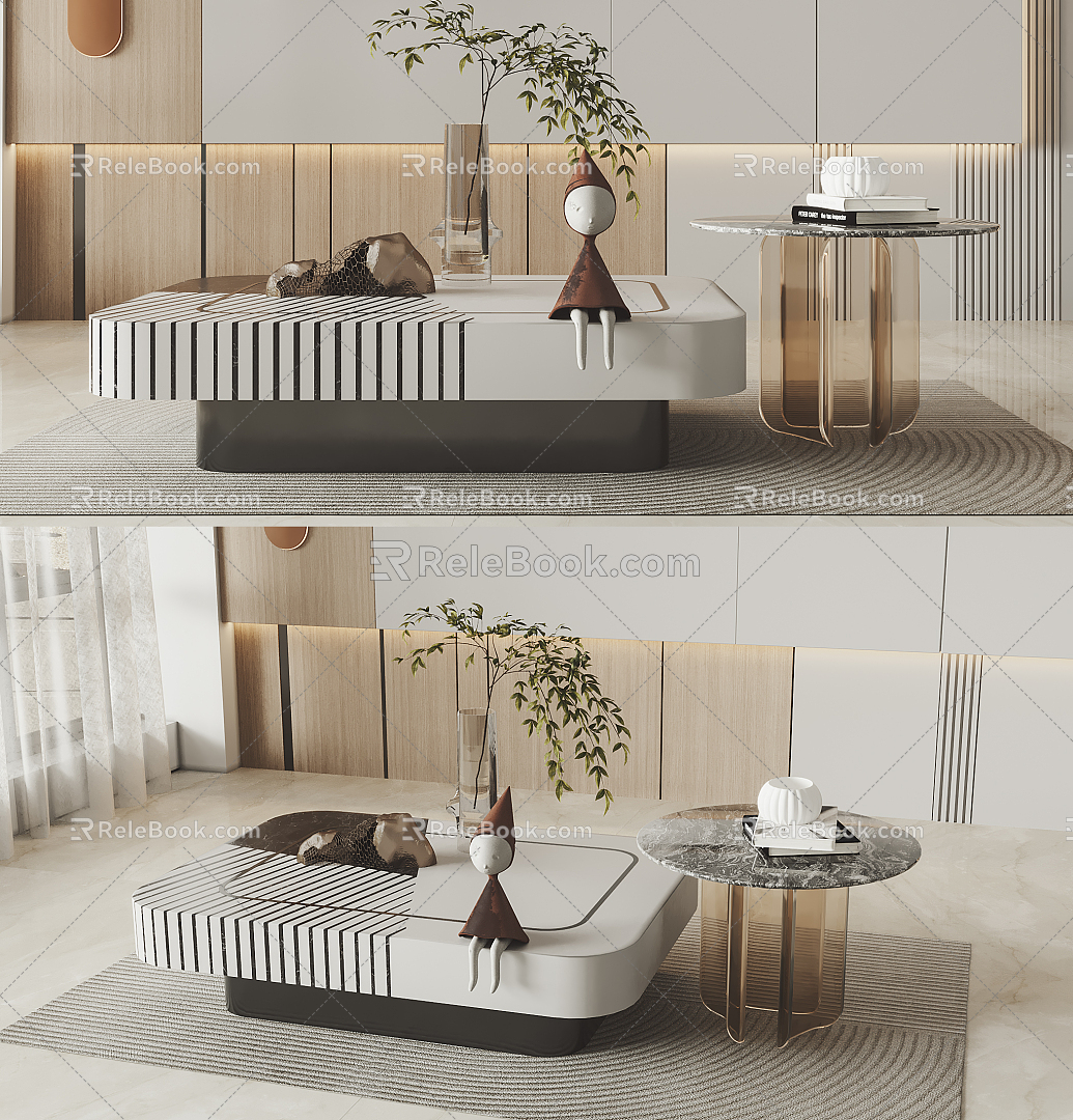 Modern coffee table 3d model