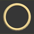 Shiny Golden Ring With Braided Design And Engraved Love Message For Daily Wear