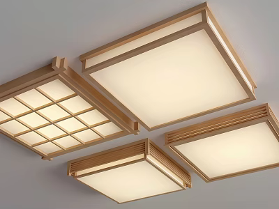 Modern Square Ceiling Lights with Grid Pattern and Smooth Panel Design Bright Illumination 3d model