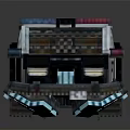 Modern Electric Toy Police Car With Flashing Lights And Black White Design For Kids