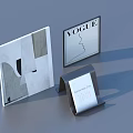 Modern Home Living Accessories Decorative Frames Vogue Cover Geometric Art Print And 2024 Calendar Holder