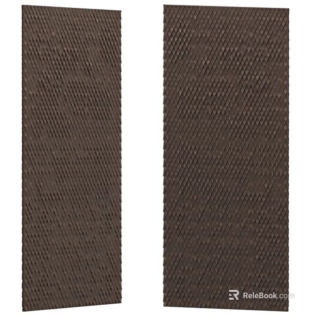 Brown Woven Texture Decorative Background Wall With Intricate Textured Pattern Design 3d model 