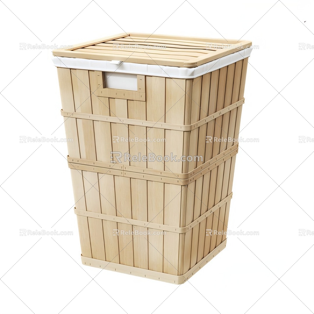 Antique Storage Basket 3d model