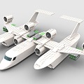 Lego toy blocks transport aircraft aircraft 3d model