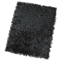 Purple Fluffy Square Rug With Plush Soft Texture For Cozy Home Decor