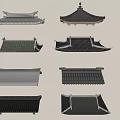 Traditional Chinese Architectural Roof Components With Various Classic Styles And Designs
