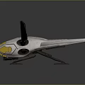 Modern Helicopter With Aerodynamic Design Long Rotors And Yellow Accent
