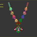 Traditional Floral Design Rose Gold Necklace With Intricate Ornate Pendant Jewelry Piece