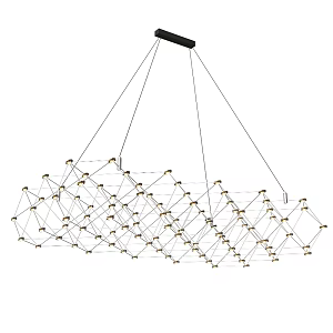 Geometry Mesh Chain Chandelier 18 3d model
