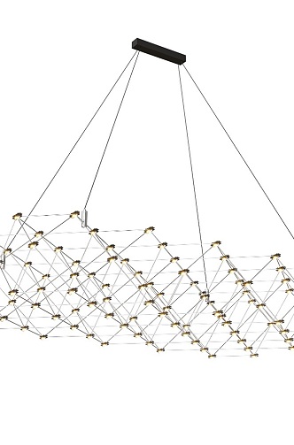 Geometry Mesh Chain Chandelier 18 3d model