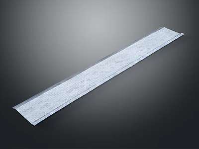 Transparent Plastic Ruler With Clear Scale For Precise Measuring And Drawing Tasks 3d model