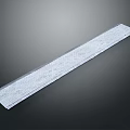 Transparent Plastic Ruler With Clear Scale For Precise Measuring And Drawing Tasks