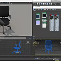 Comfortable Ergonomic Black Office Chair With Adjustable Armrests And Swivel Wheels