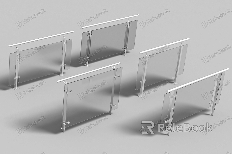 Glass guardrail model