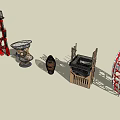 Modern Watchtower Sightseeing Tower 3d model