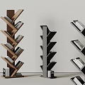 Minotti Bookshelf Book Storage Rack 3d model