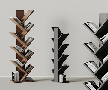 Minotti Bookshelf Book Storage Rack 3d model