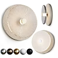 Modern Minimalist Round Wall Lamp With Textured Finish And Multiple Color Options