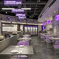 Elegant Modern Restaurant Kitchen Interior With Luxury Countertops And Stylish Cabinets