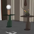 Modern Side Table Acrylic Side Table Corner Table 3d model