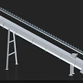 Industrial Screw Conveyor With Helical Blade Steel Trough And Motor Drive