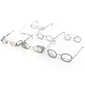 Assorted Stylish Eyeglasses With Various Frame Styles And Round Lenses