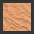 Orange Textured Square Object With Irregular Edges On Dark Background 3d model