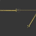Black Barn Door with Geometric Line Design and Gold Handle One Open and One Closed