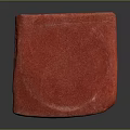 Red Velvet Upholstered Ottoman With Modern Design Soft Texture And Contemporary Style