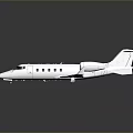 Modern Silver Private Jet With Streamlined Body Twin Engines And Reflective Surface 3d model